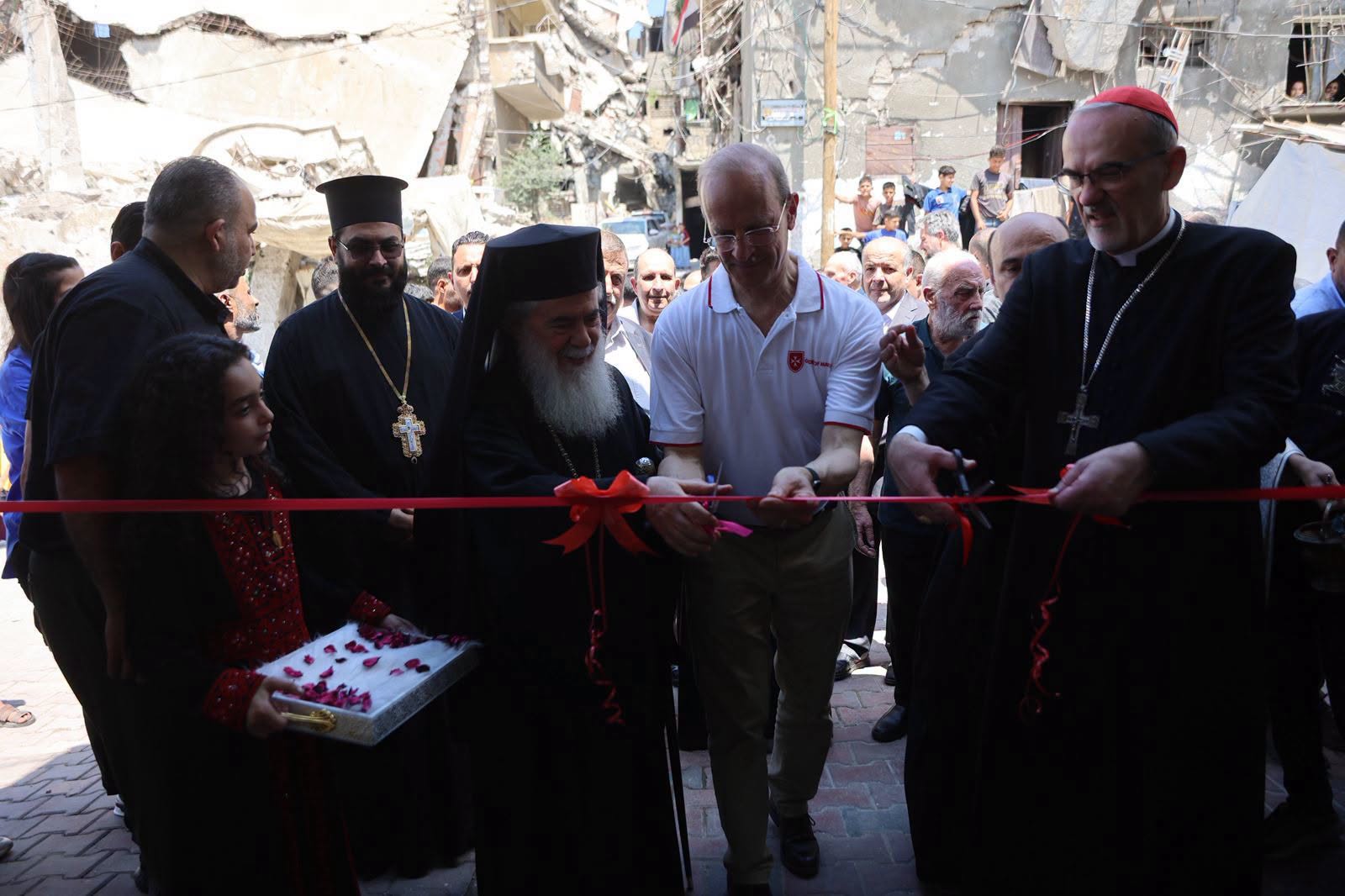 Blessing of Order of Malta Clinic in Gaza City