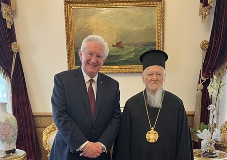 His All Holiness, Bartholomew 1st, Patriarch of Constantinople, Meets with Ambassador Beresford-Hill