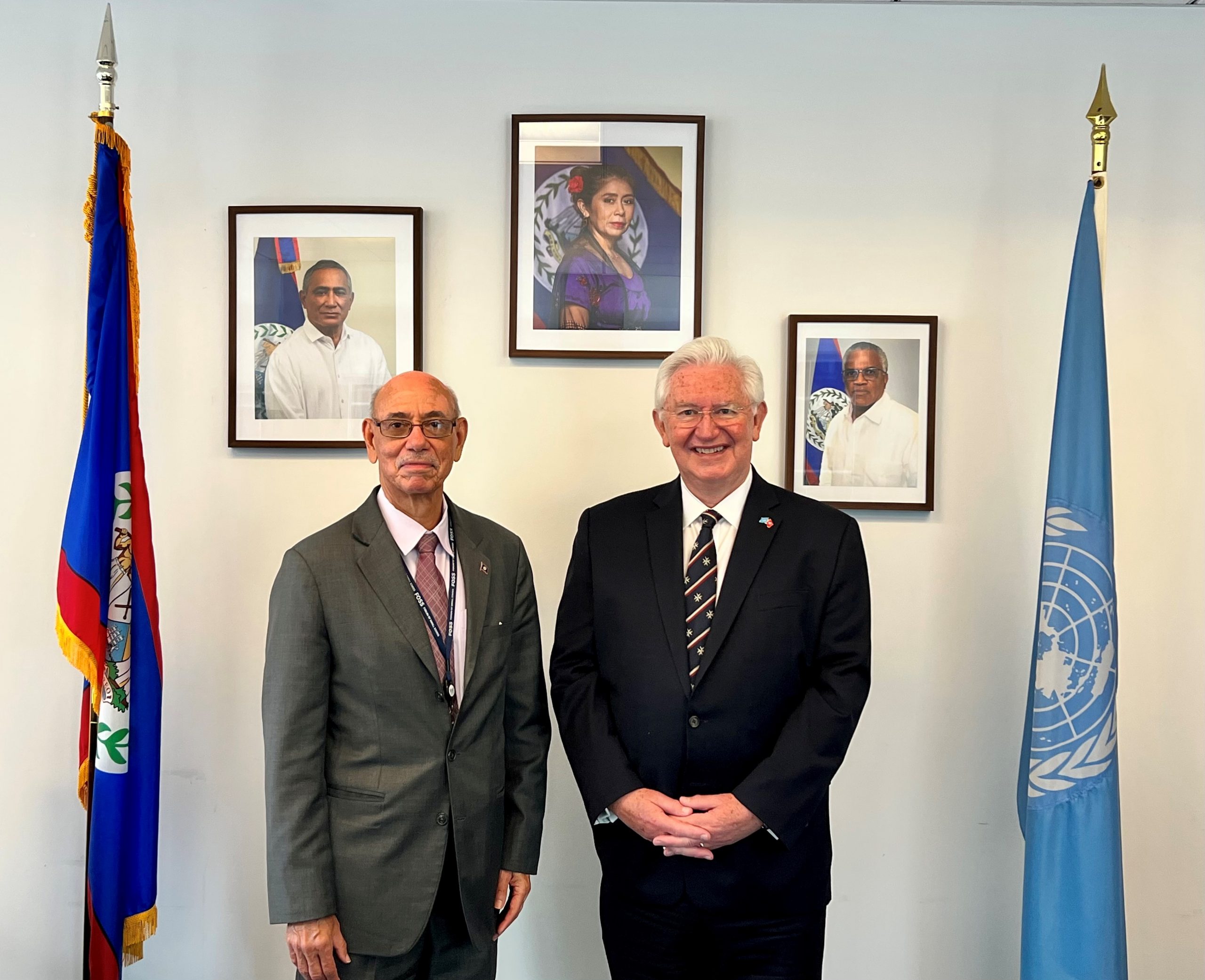 Ambassador Beresford-Hill meets Ambassador Fuller of Belize