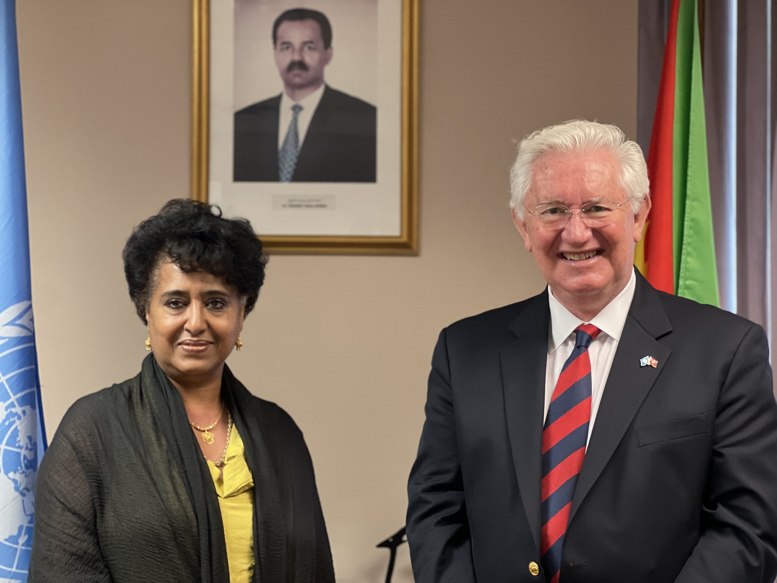 Ambassador Beresford-Hill Meets Ambassador Tesfamariam of Eritrea