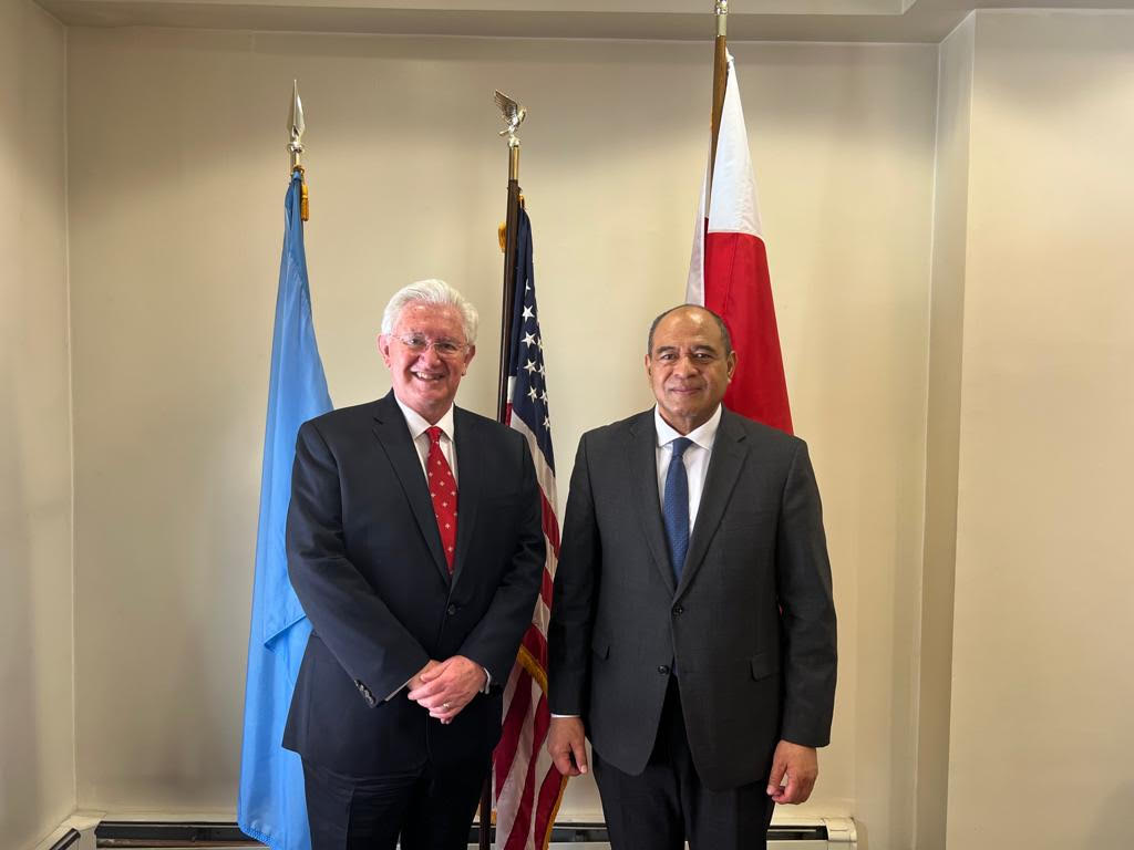Ambassador Beresford-Hill Meets With H.E. Mr. Viliami Va’inga Tōnē