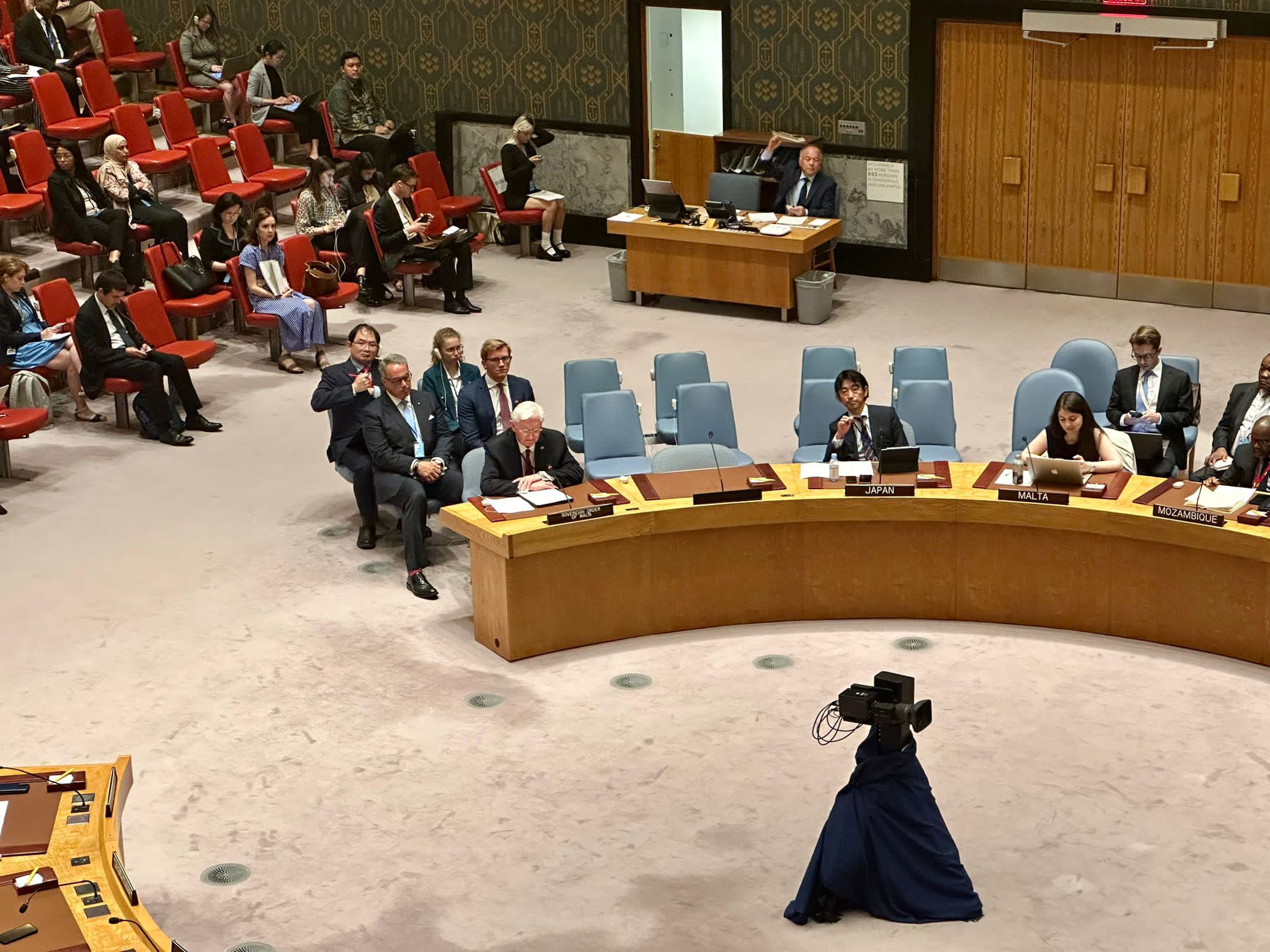 H.E. Ambassador Beresford-Hill addressed the Security Council during the Open Debate on Famine and Global Food Insecurity organized by the Permanent Representative of the United States to the UN.