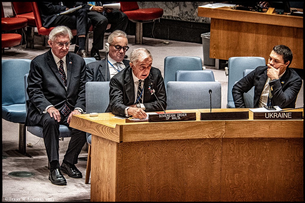 The Grand Chancellor of the Sovereign Order of Malta intervenes at the UN Security Council on Ukraine.