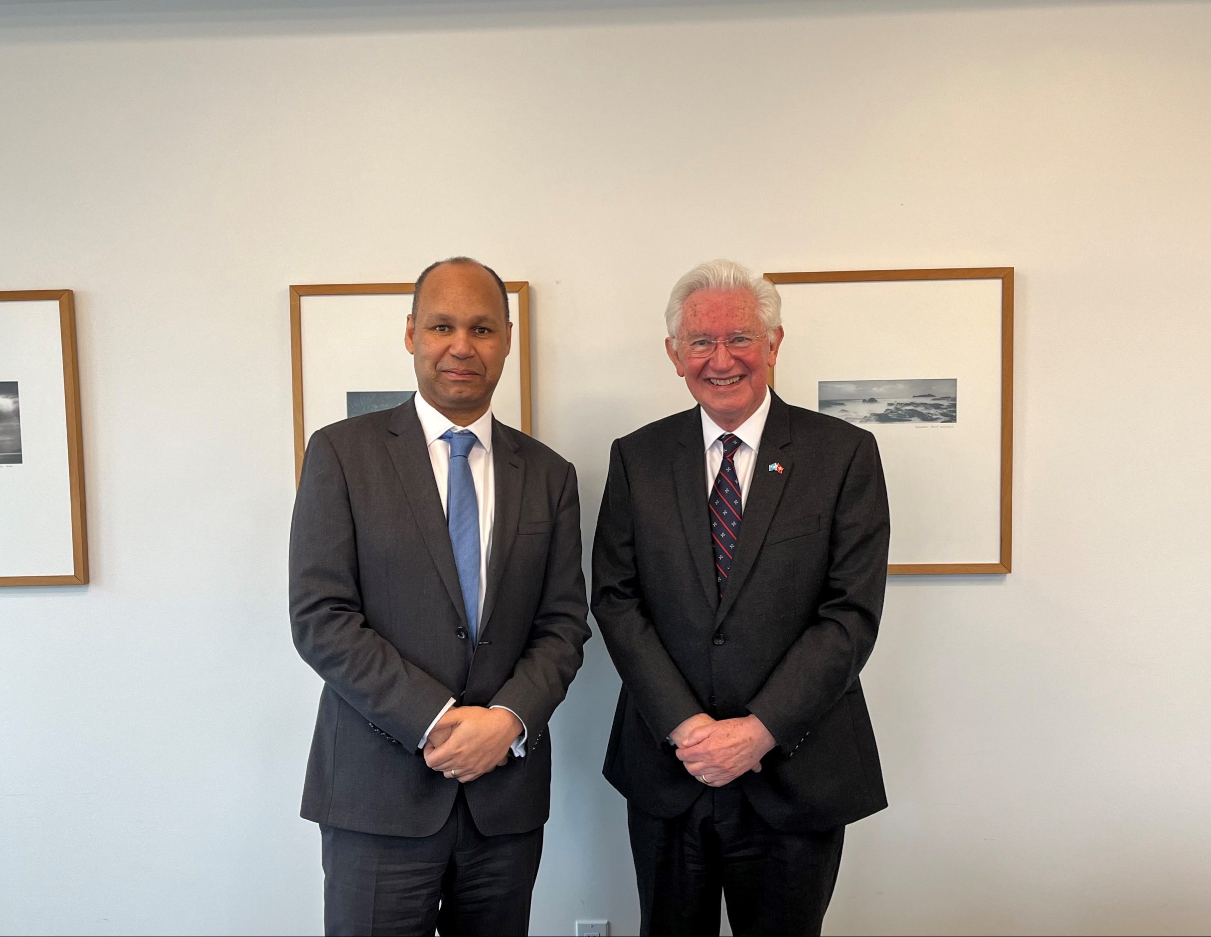 H.E. Ambassador Paul Beresford-Hill met with H.E. Ambassador James Kariuki, the Deputy Permanent Representative of the United Kingdom to the United Nations