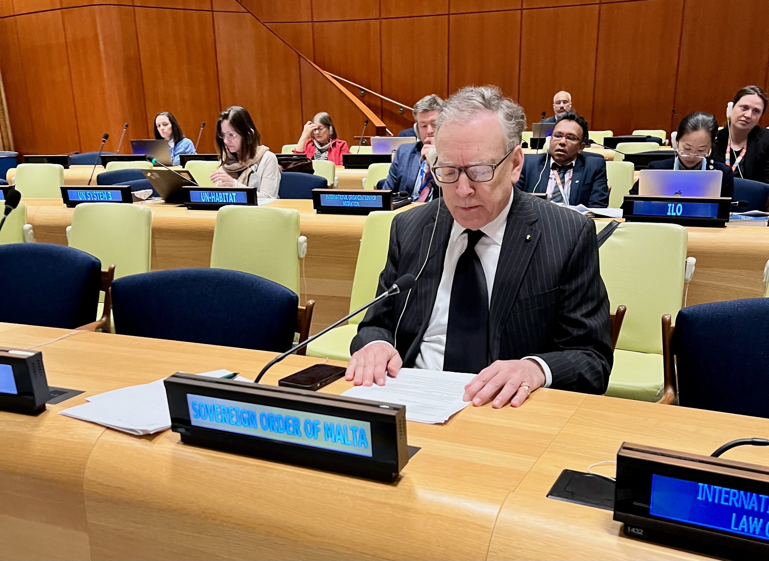 Counsellor Brien Horan Addresses ECOSOC Special Meeting on Forced Displacement and Refugee Protection