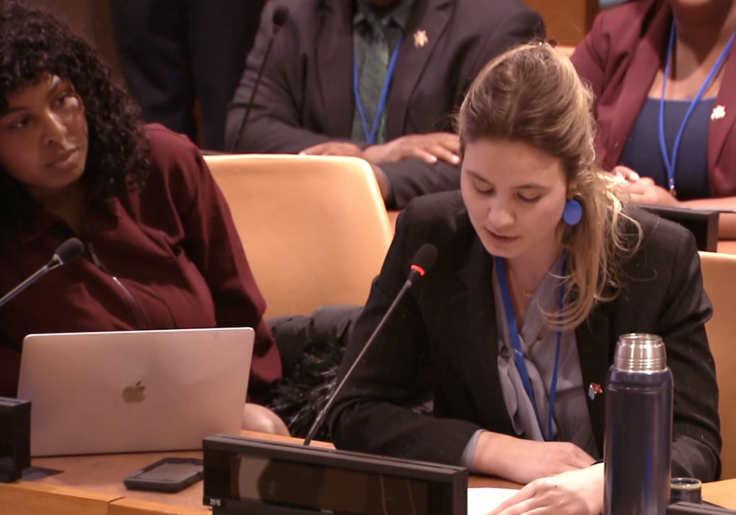 Ms. Theresa Bulfon Addressed the ECOSOC Youth Forum 2025
