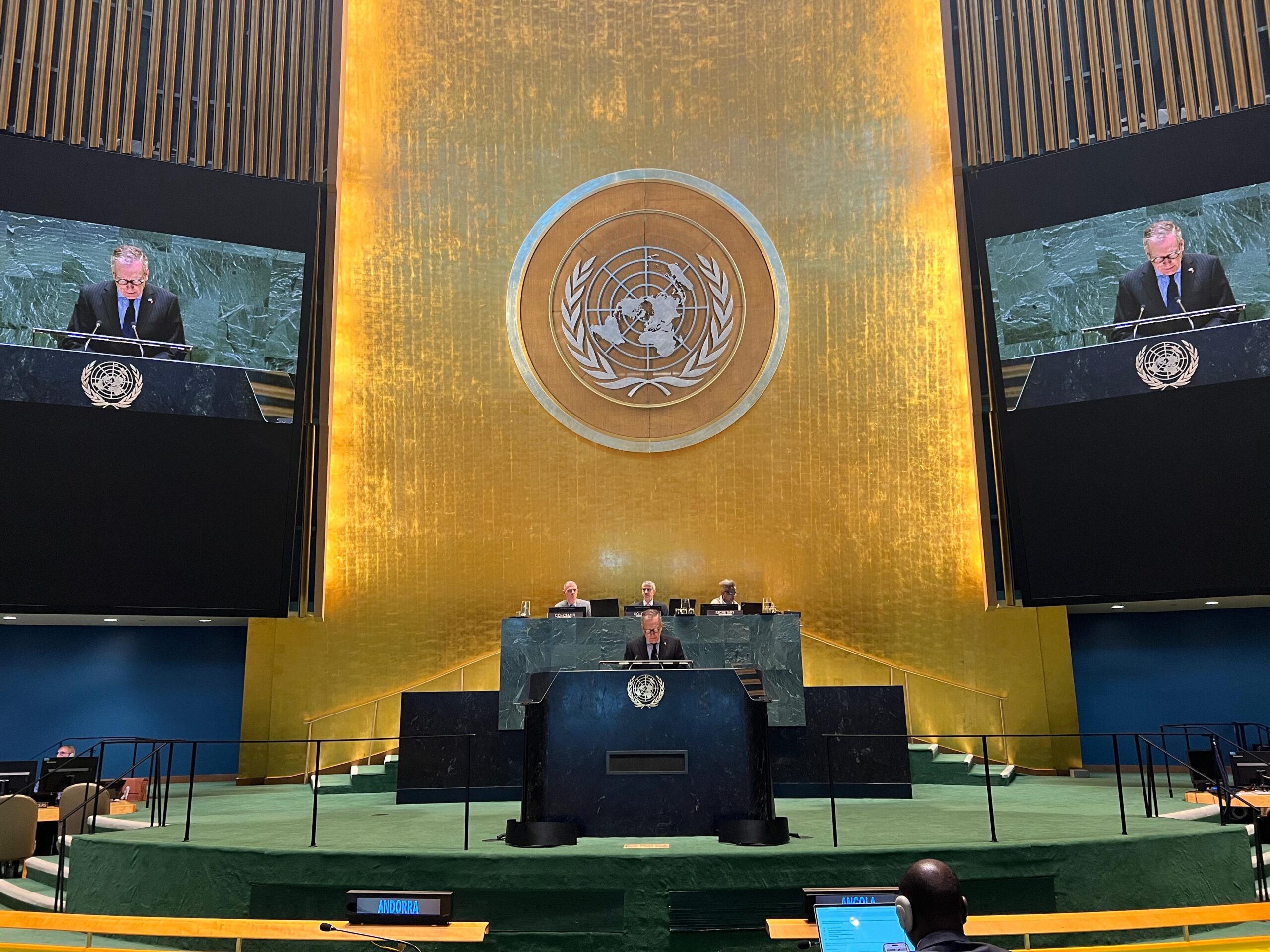 Chargé d’Affaires Brien Purcell Horan Addresses High-Level Conference on the Two-State Solution, Co-Chaired by France and Saudi Arabia
