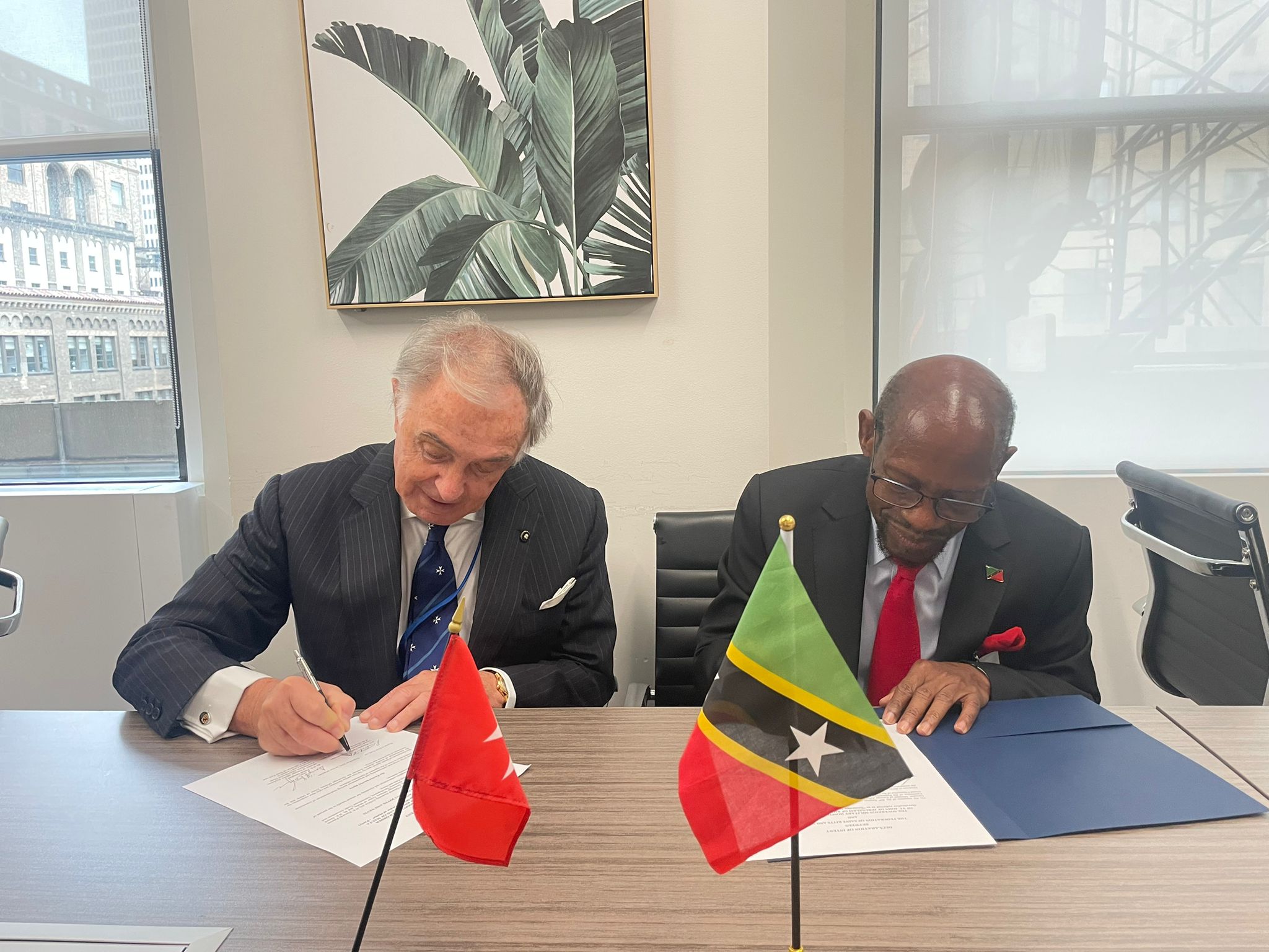 Declaration of Intent Signed with Saint Kitts and Nevis