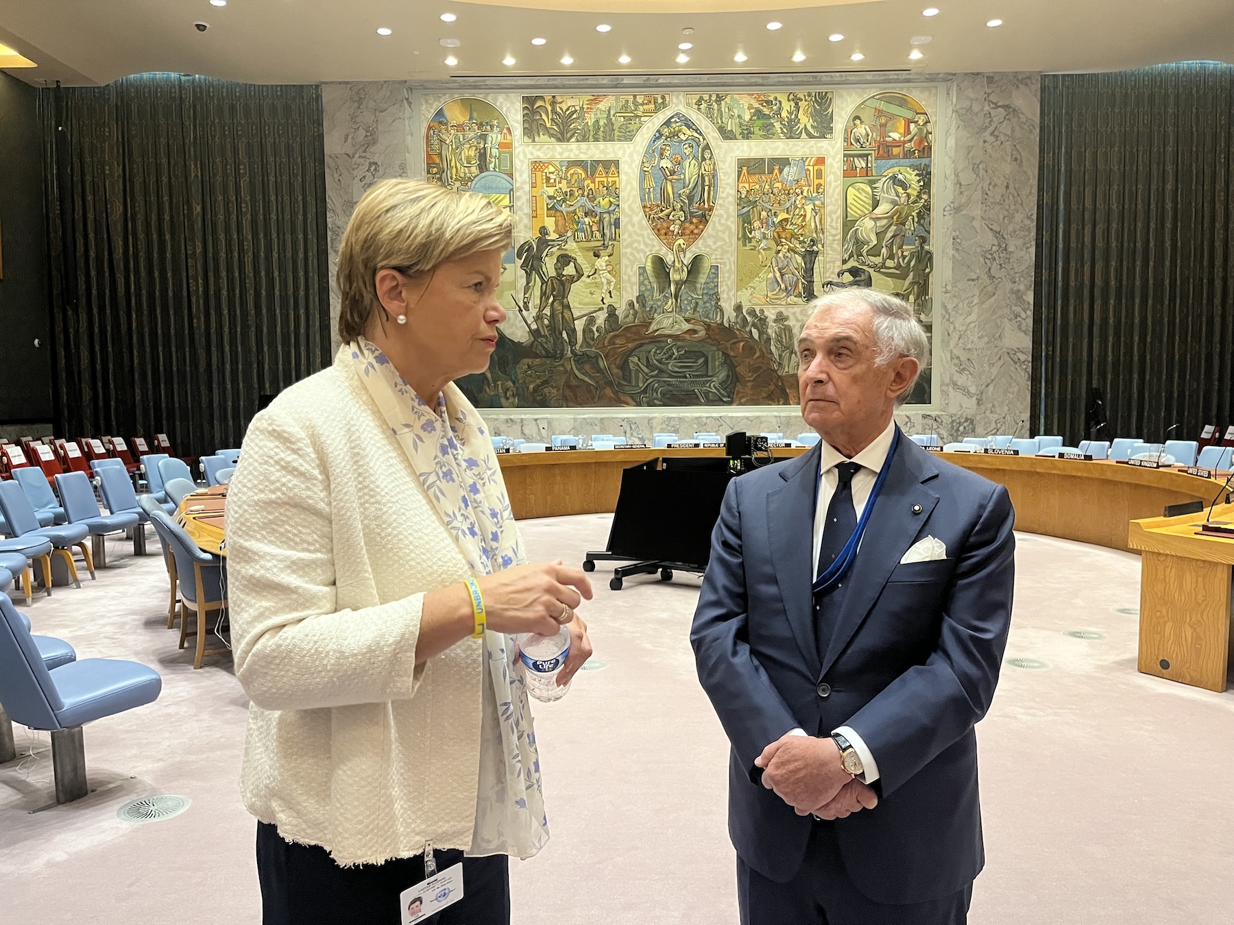 United Nations, Grand Chancellor meets Foreign Minister of Latvia