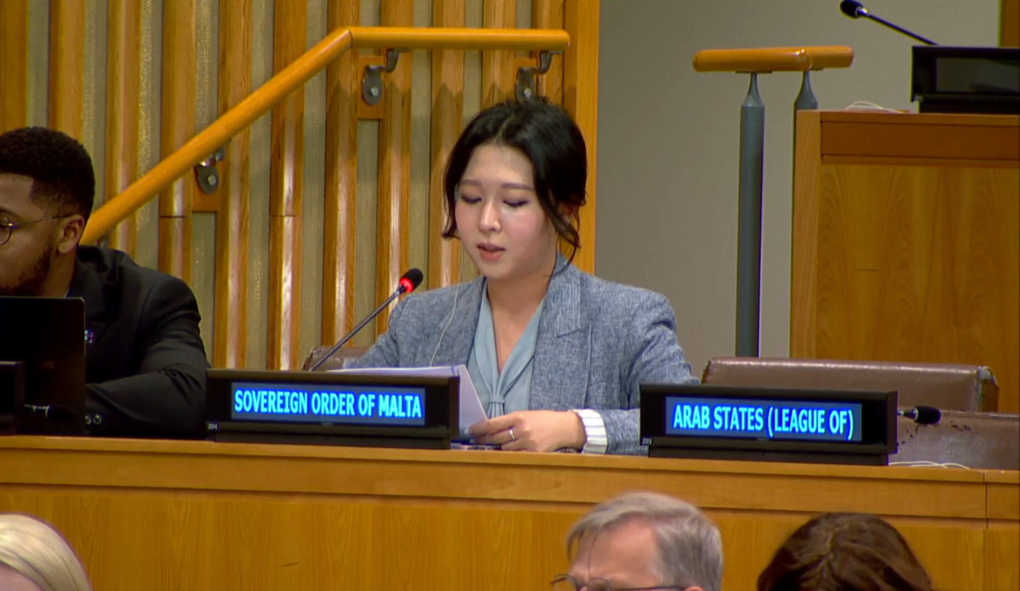 Somin Park, Diplomatic Trainee, addressed the Third Committee on Ukraine, led by Mr. Pablo de Greiff