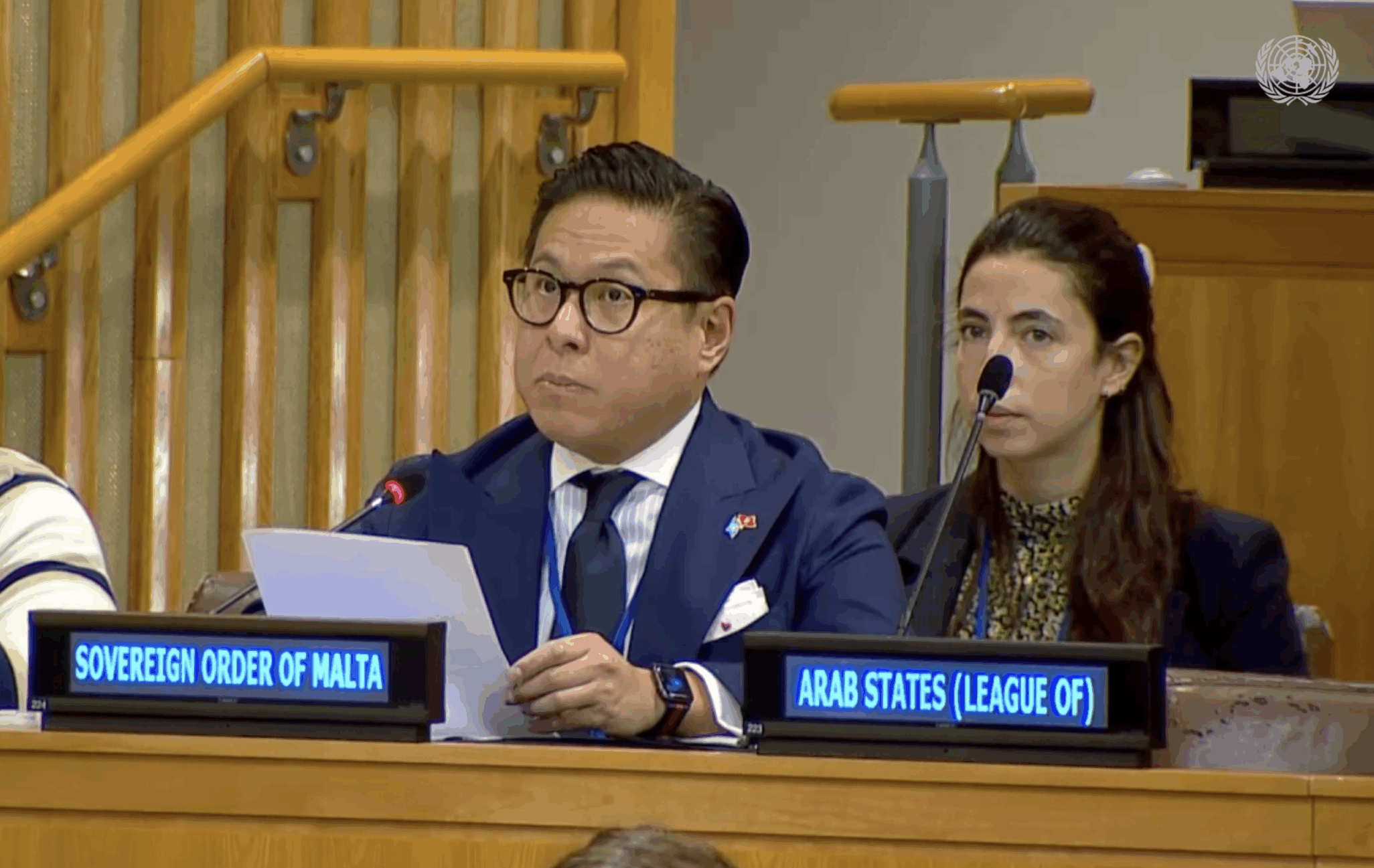 Counsellor Dr. Michael Espiritu addresses the Third Committee on Enforced or Involuntary Disappearances, led by Mr. Juan Pablo Albán Alencastro