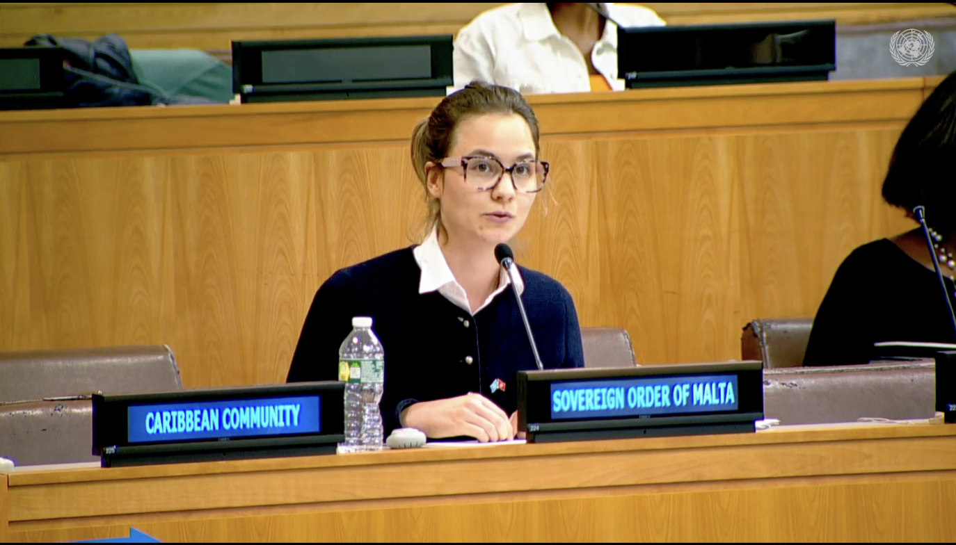 Theresa Bulfon, Diplomatic Trainee, Addressed the Third Committee on Freedom of Expression, led by Special Rapporteur Ms. Irene Khan
