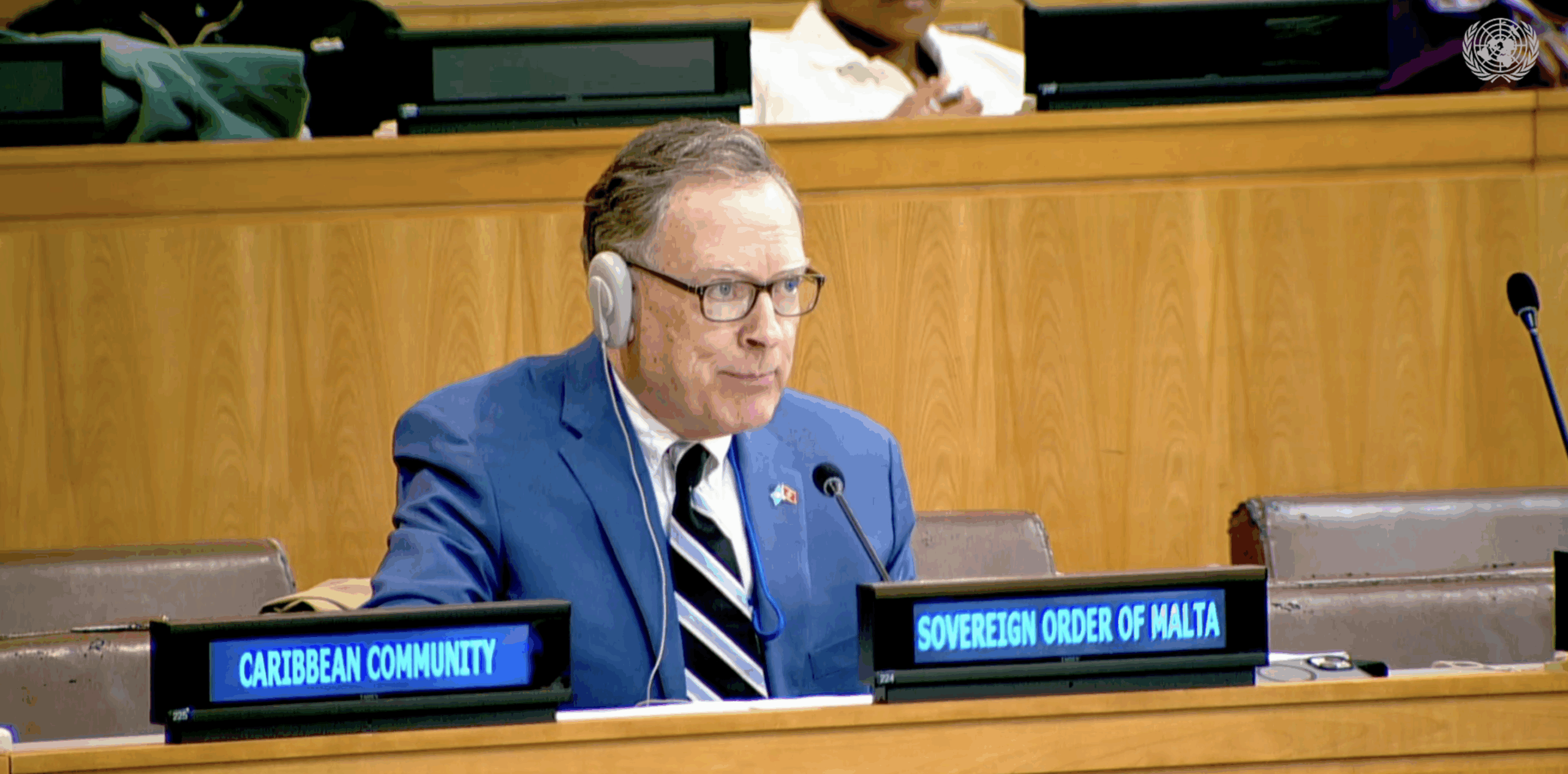The Hon. Brien Horan, Senior Counsellor, addressed the Third Committee on the Right of Everyone to the Enjoyment of the Highest Attainable Standard of Physical and Mental Health, led by Ms. Tlaleng Mofokeng