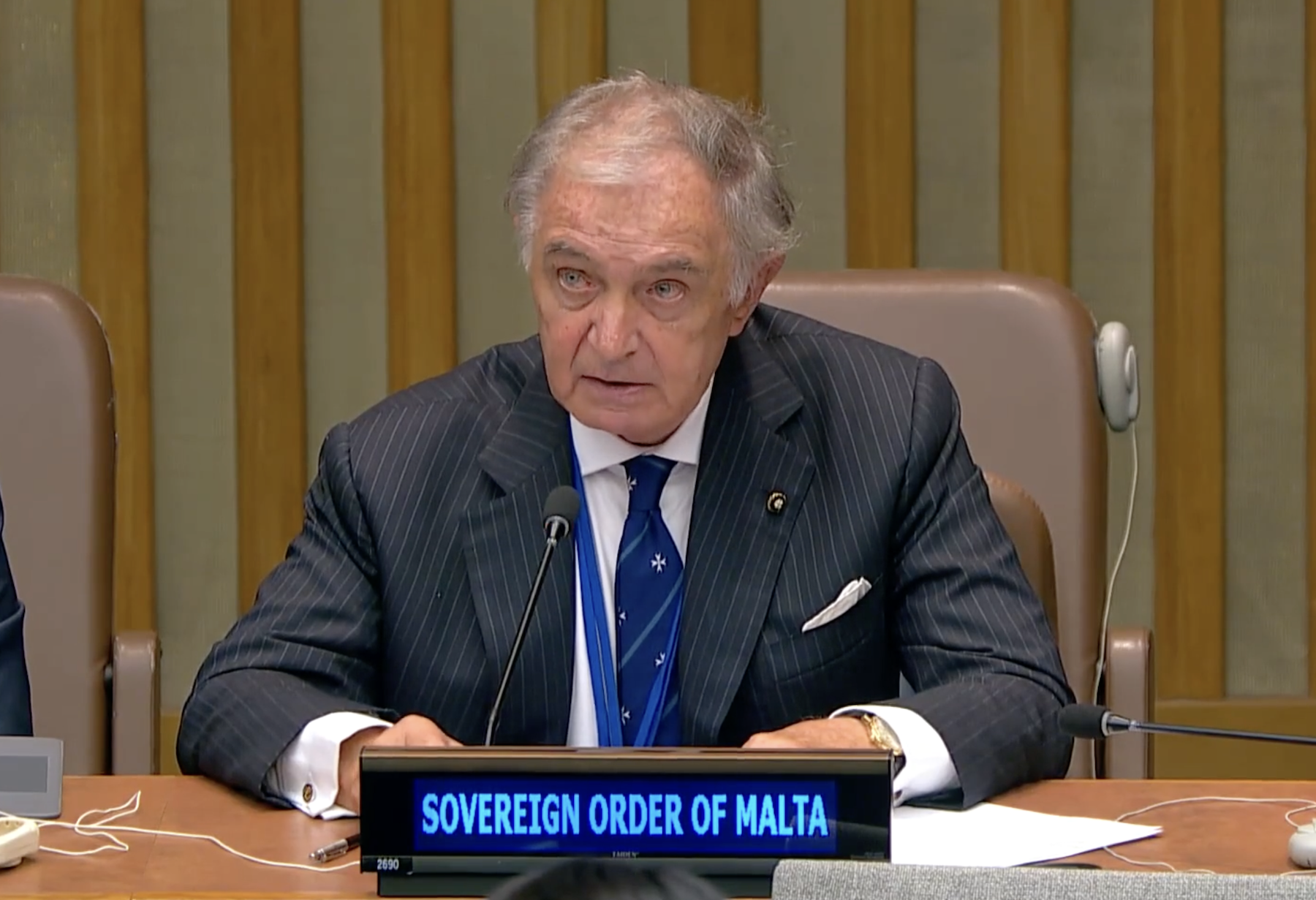 United Nations, Grand Chancellor of the Order of Malta: immediate ceasefire needed in Gaza