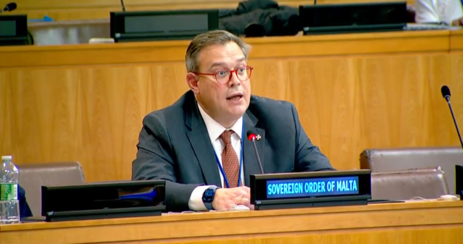 Counsellor Fra’ Nicola Tegoni Addressed the Third Committee on the Human Rights for Refugees, led by the High Commissioner for Refugees, Filippo Grandi