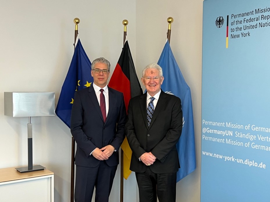 Ambassador Beresford-Hill Met with Ambassador Ricklef Beutin, Permanent Representative of Germany to the United Nations