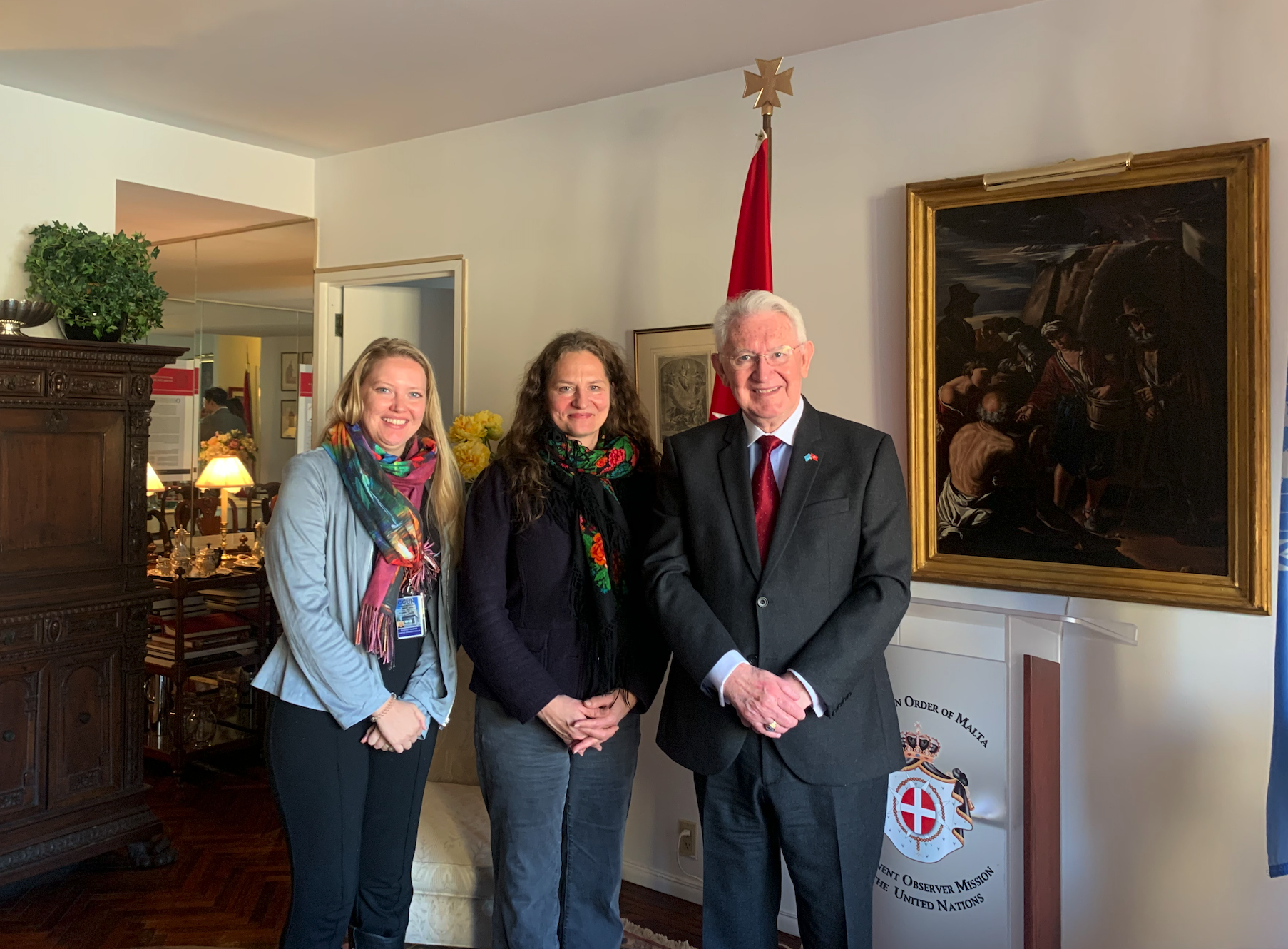 Ambassador Beresford-Hill Meets with the Head of Caritas Ukraine in New York