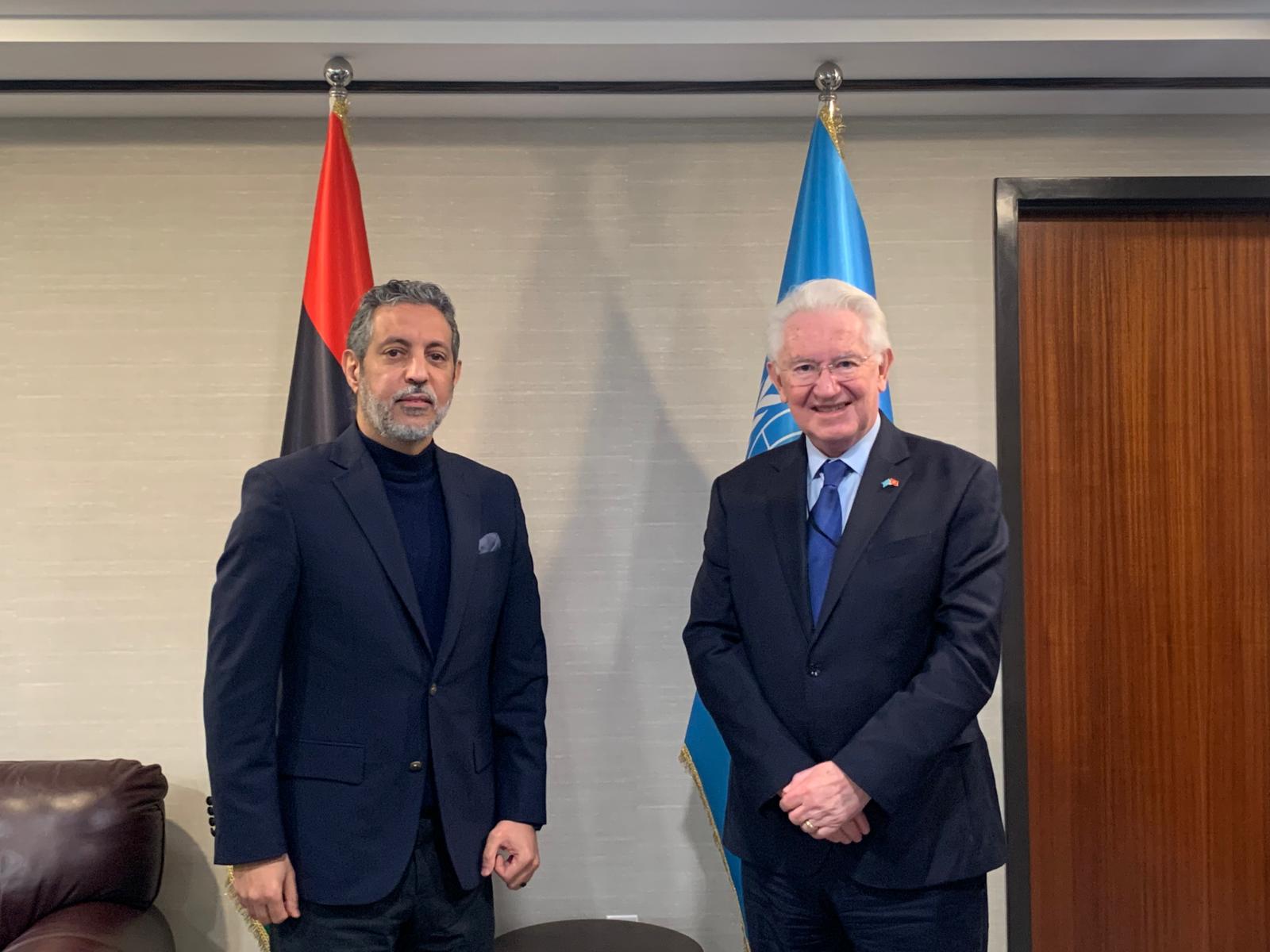 Ambassador Beresford-Hill met with H.E. Mr. Taher M. T. El-Sonni, Permanent Representative of the State of Libya to the United Nations