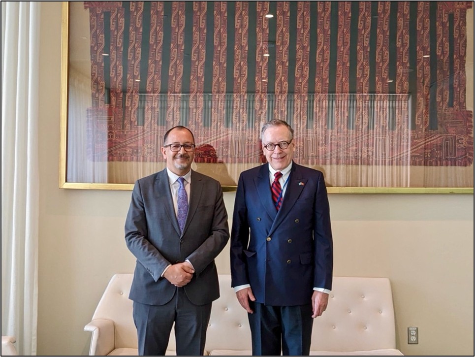 The Deputy Permanent Observer, Judge Brien Purcell Horan, Meets with the Deputy Permanent Representative of Algeria, Mr. Toufik Laid Koudri