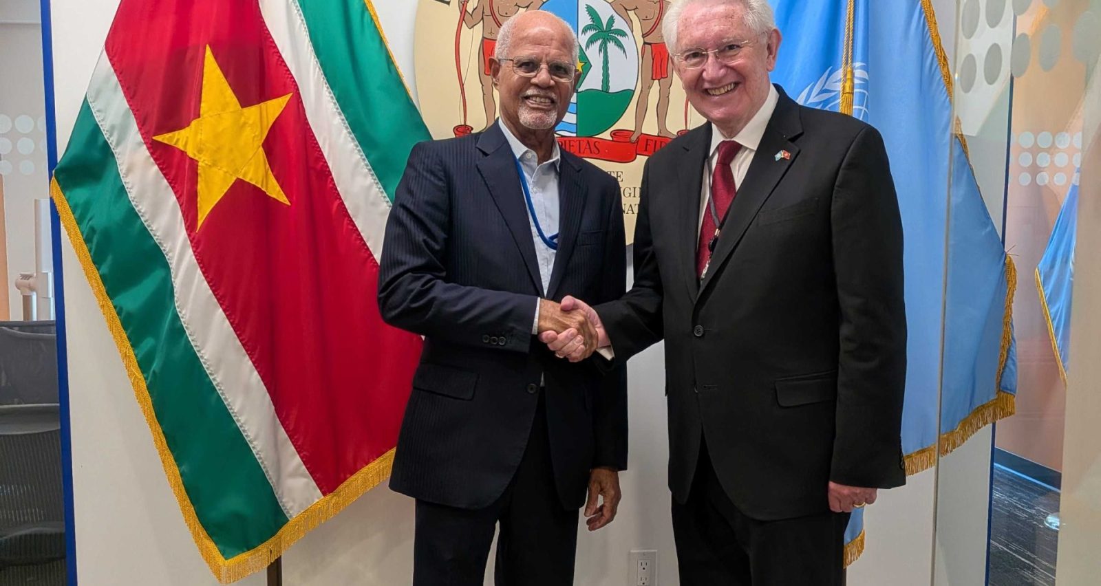 Ambassador Beresford-Hill met with Ambassador Kerpens, Permanent Representative of Suriname to the United Nations