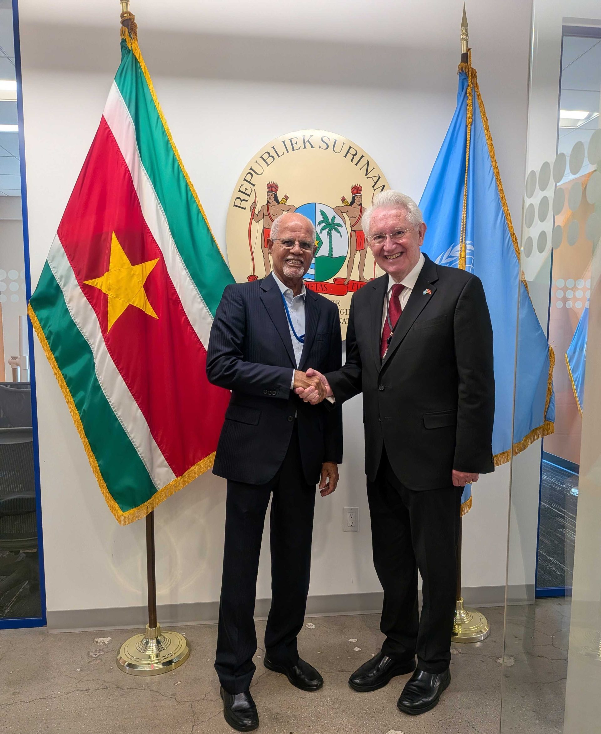 Ambassador Beresford-Hill met with Ambassador Kerpens, Permanent Representative of Suriname to the United Nations