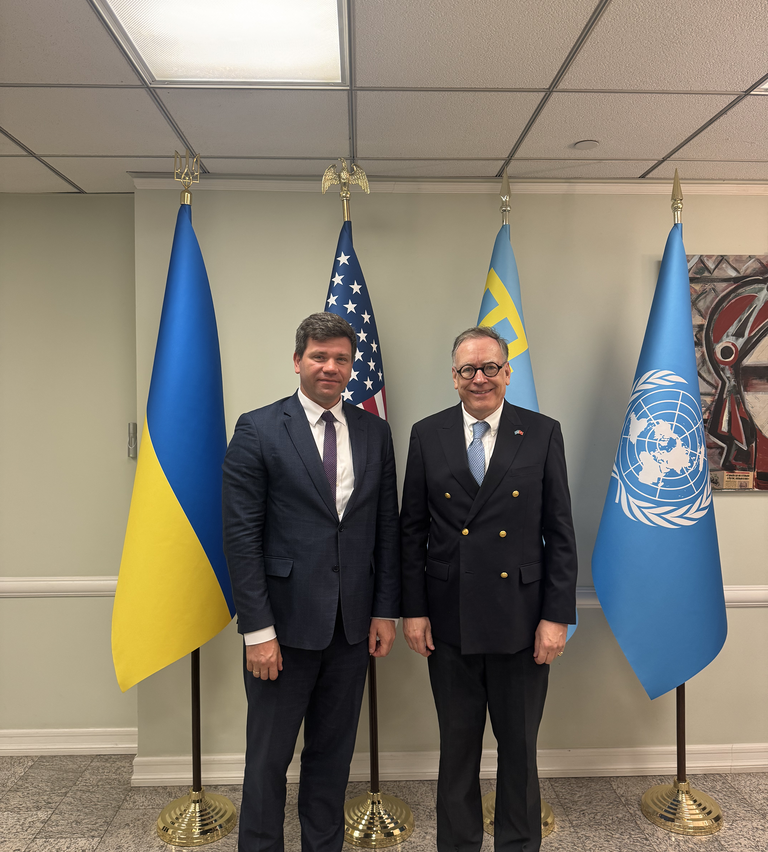 Judge Brien Purcell Horan, Deputy Permanent Observer met with Mr. Volodymyr Pavlichenko, Deputy Permanent Representative of Ukraine