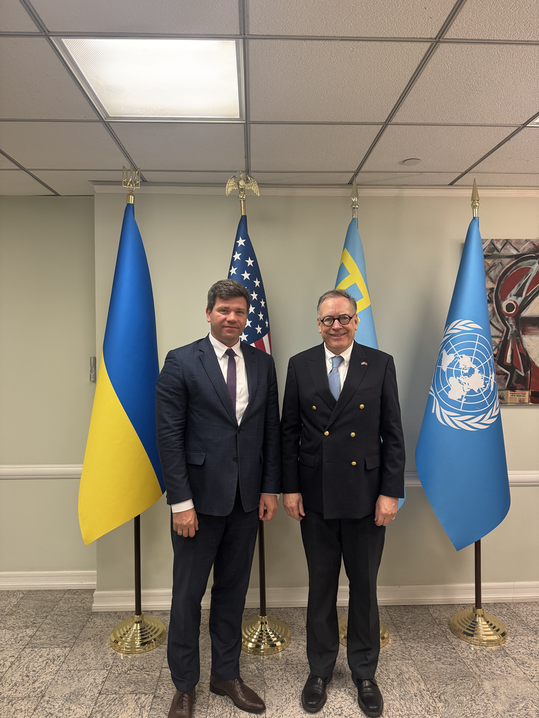 Judge Brien Purcell Horan, Deputy Permanent Observer met with Mr. Volodymyr Pavlichenko, Deputy Permanent Representative of Ukraine