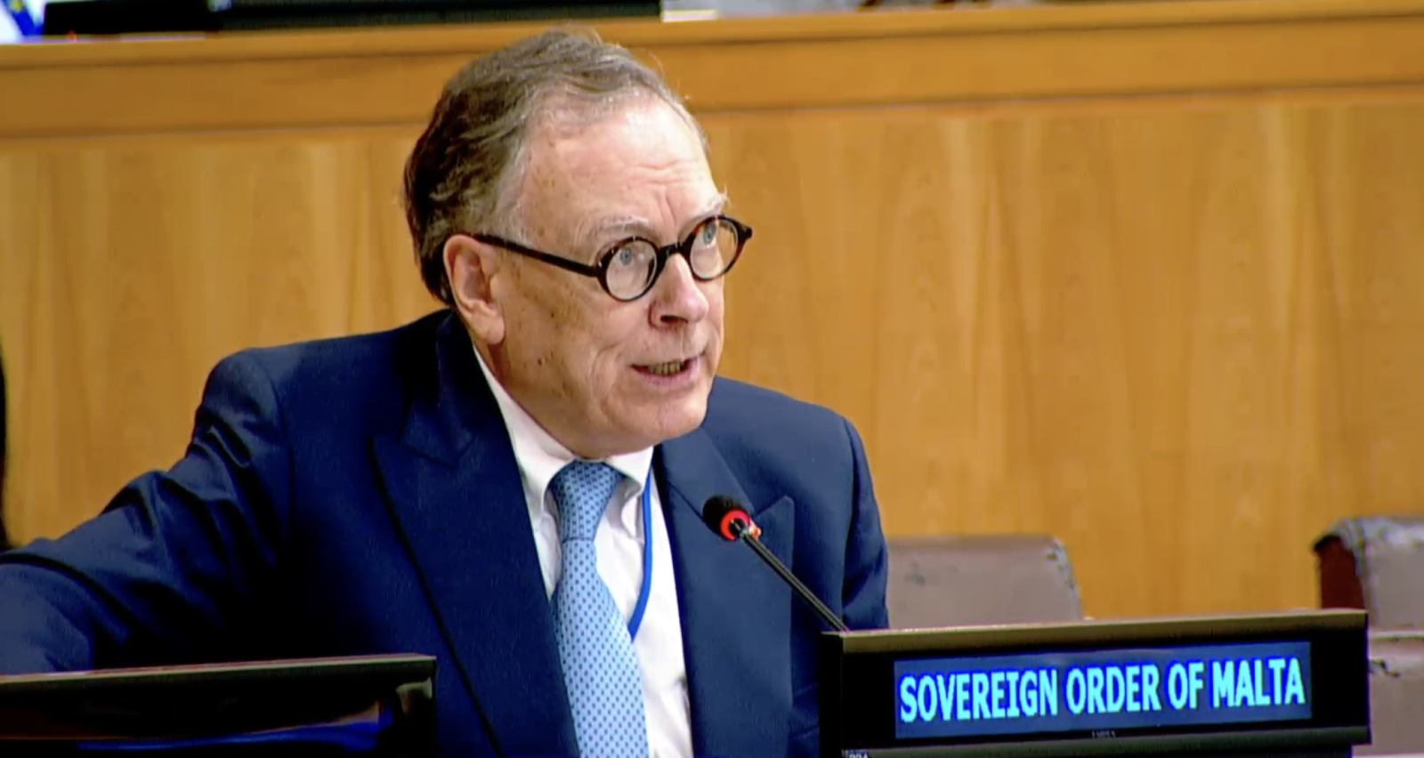 Judge Brien Purcell Horan, Deputy Permanent Observer, Addresses the Third Committee on the Promotion and Protection of Human Rights, following a briefing by OHCHR Mr. Volker Türk